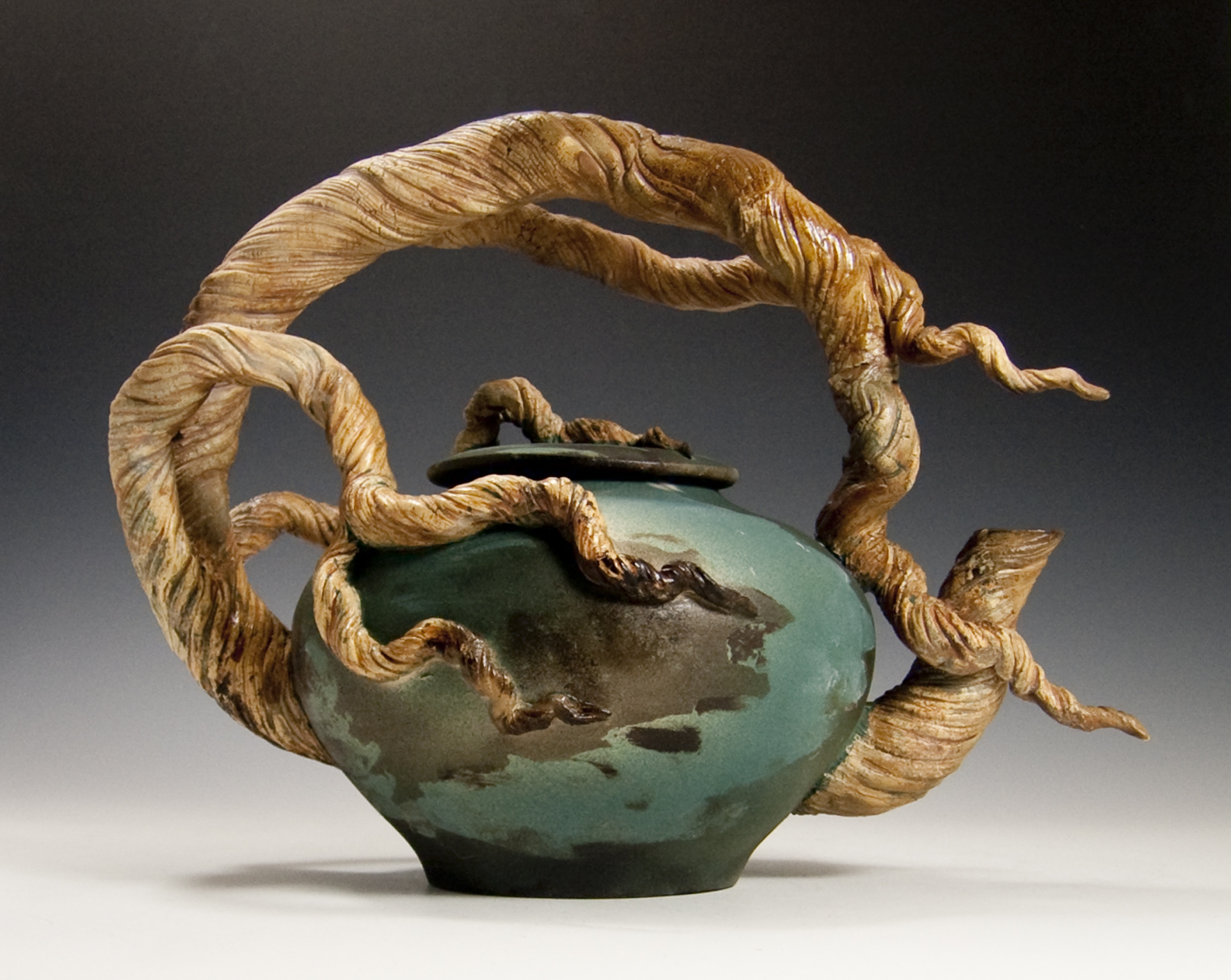 Arching Branch Teapot by Bonnie Belt